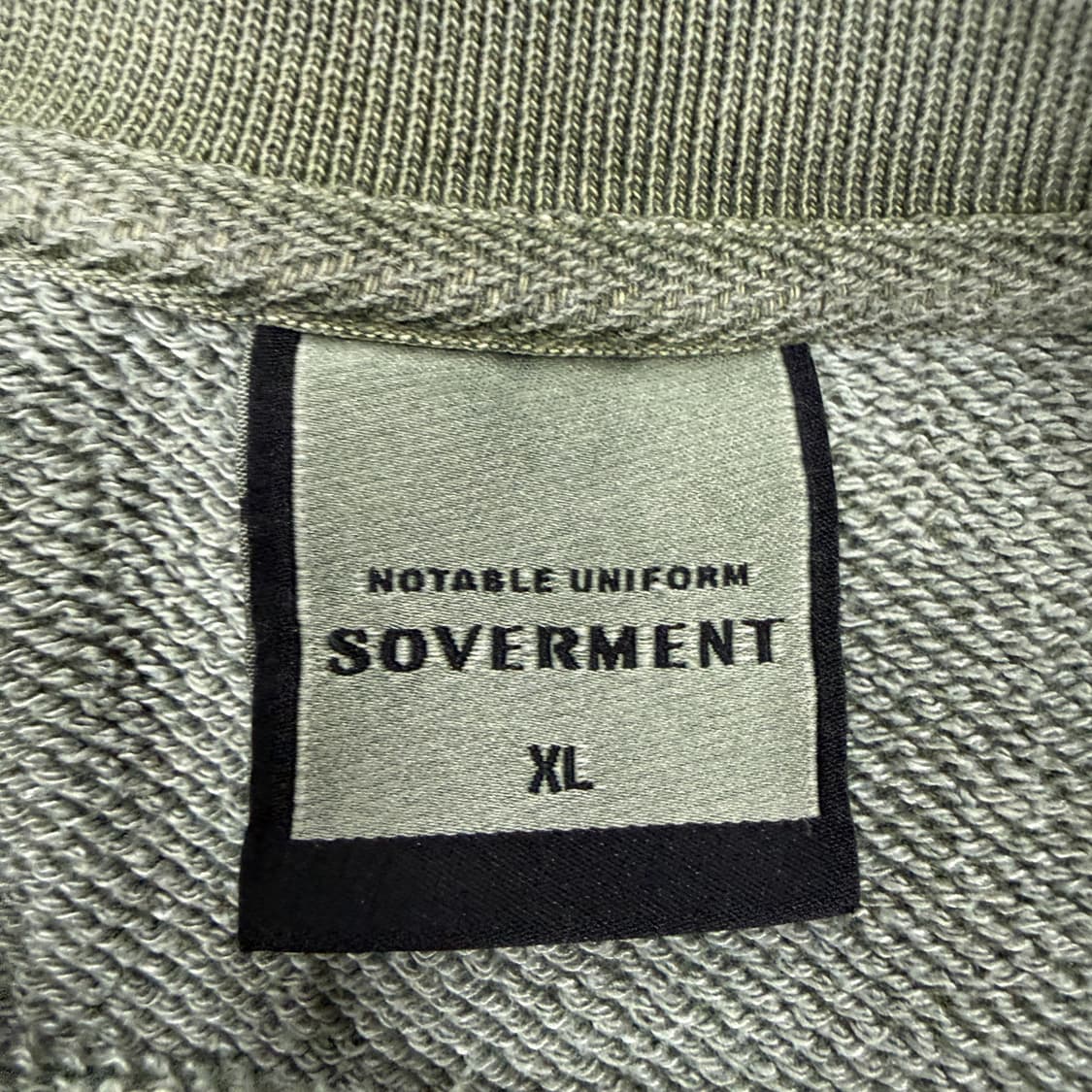 (XL)소버먼트 Soverment 피그먼트 맨투맨(카키) 상품이미지2