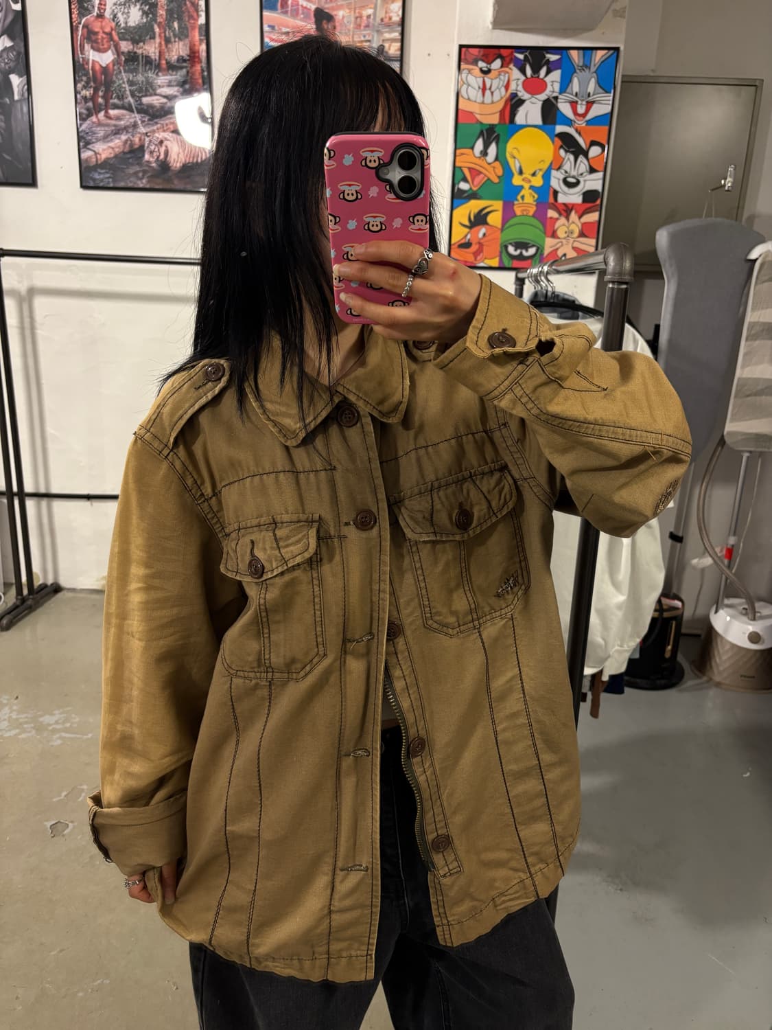 아베크롬비 워시드 면자켓  상품이미지2