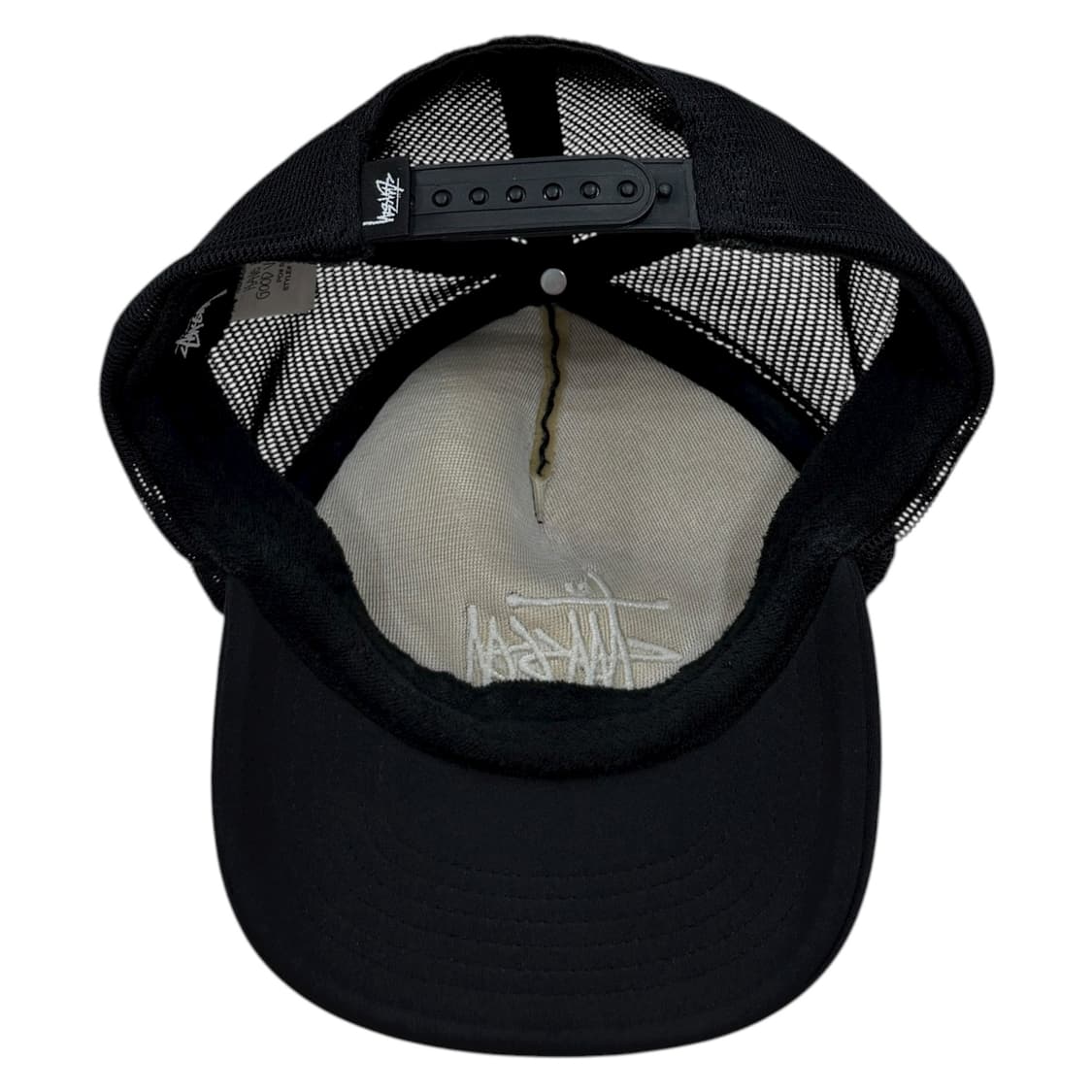 스투시 베이직 트러커 메쉬캡 모자 블랙 상품이미지3