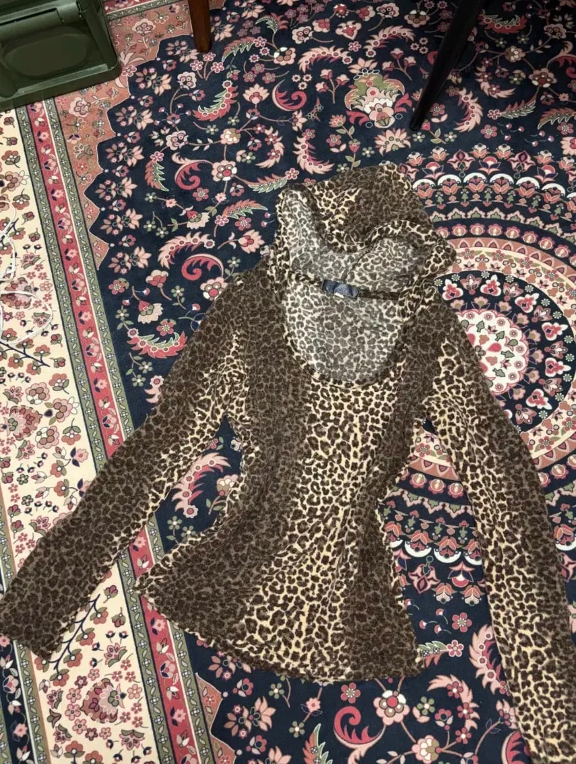 Gyaru leopard hood long sleevele 갸루 상품이미지2