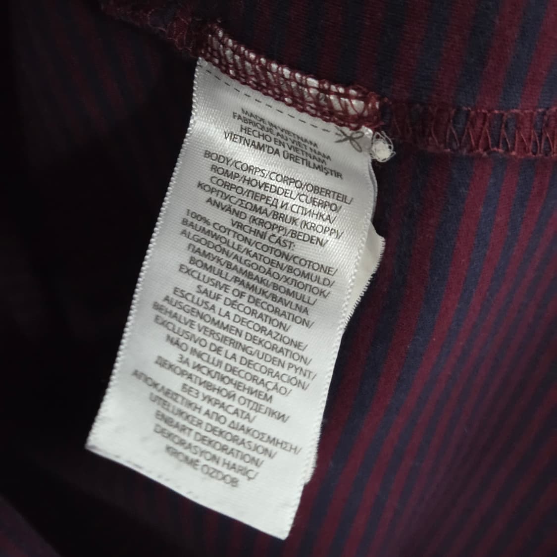 폴로랄프로렌 코튼 스트라이프 카라티 S 상품이미지4