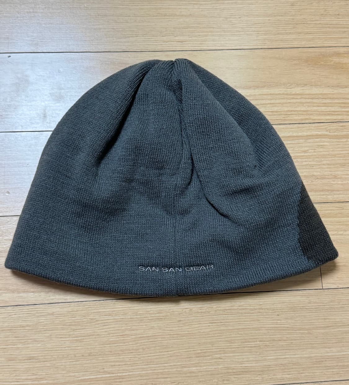 산산기어 로고 비니 카키 25FW 상품이미지4