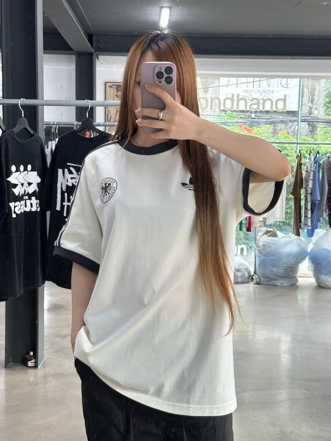 아디다스 독일 아디컬러 클래식 삼선 반팔링거티 상품이미지3