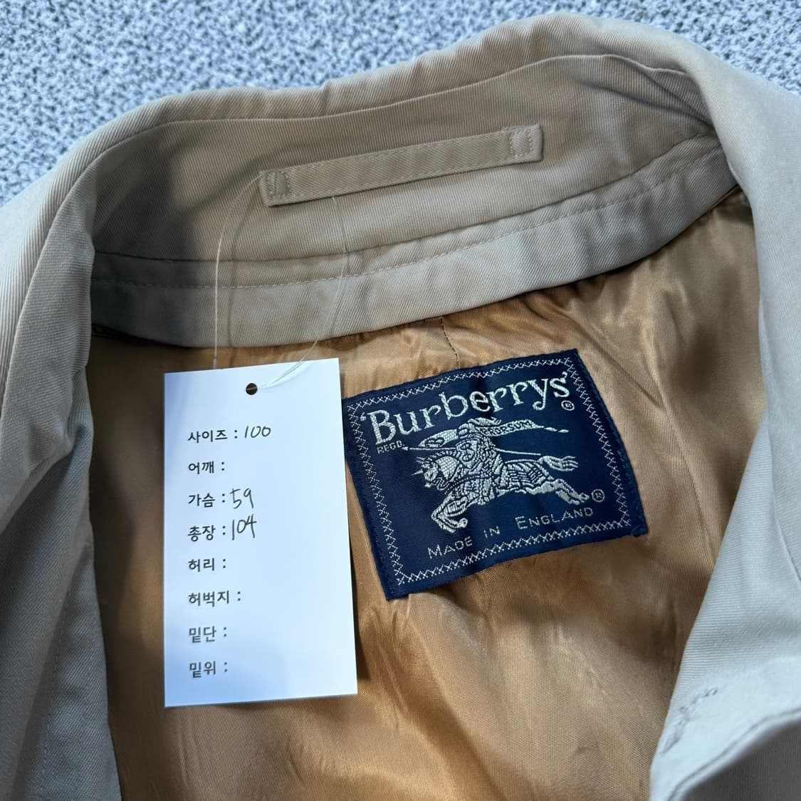버버리 트렌치 코트 (내피포함) 상품이미지8