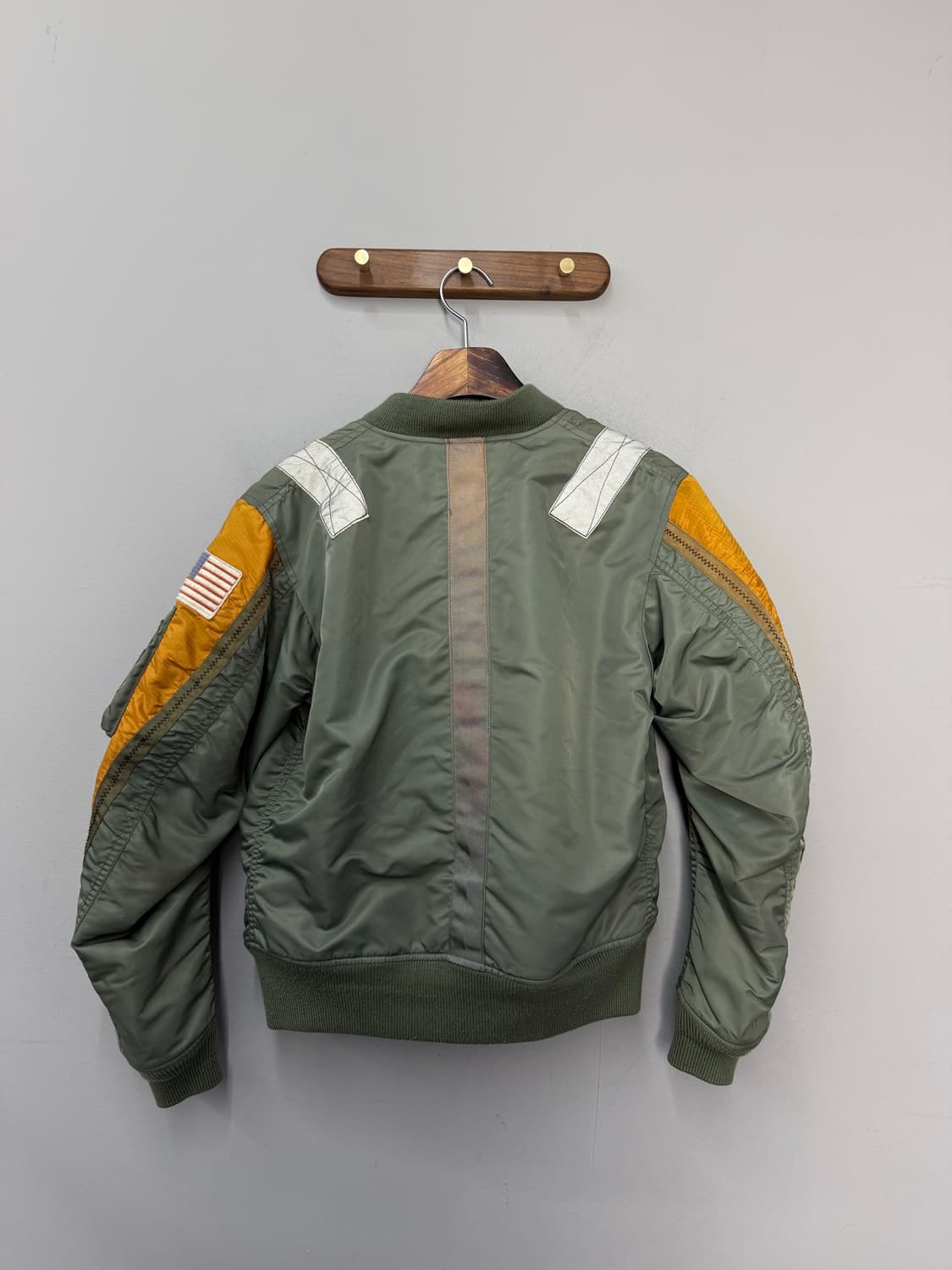 엑스톤즈 MA-1 카키 항공점퍼 H2968 상품이미지5