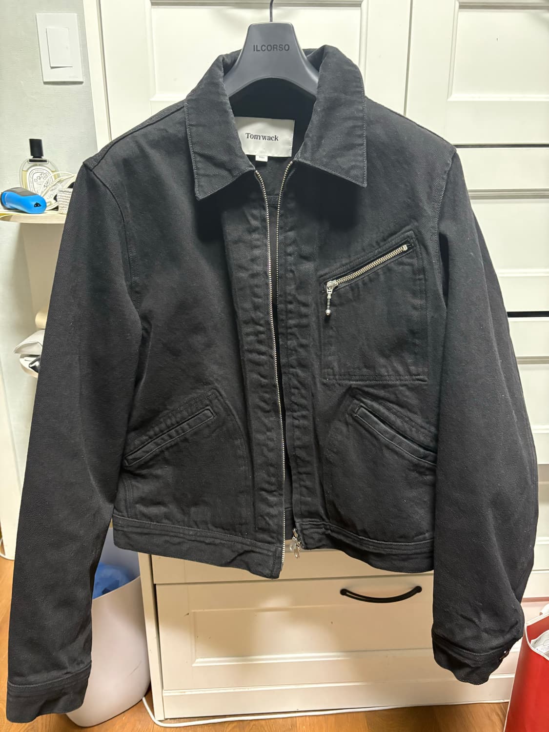 토니웩 린스드 데님 워크자켓 블랙 L 상품이미지2