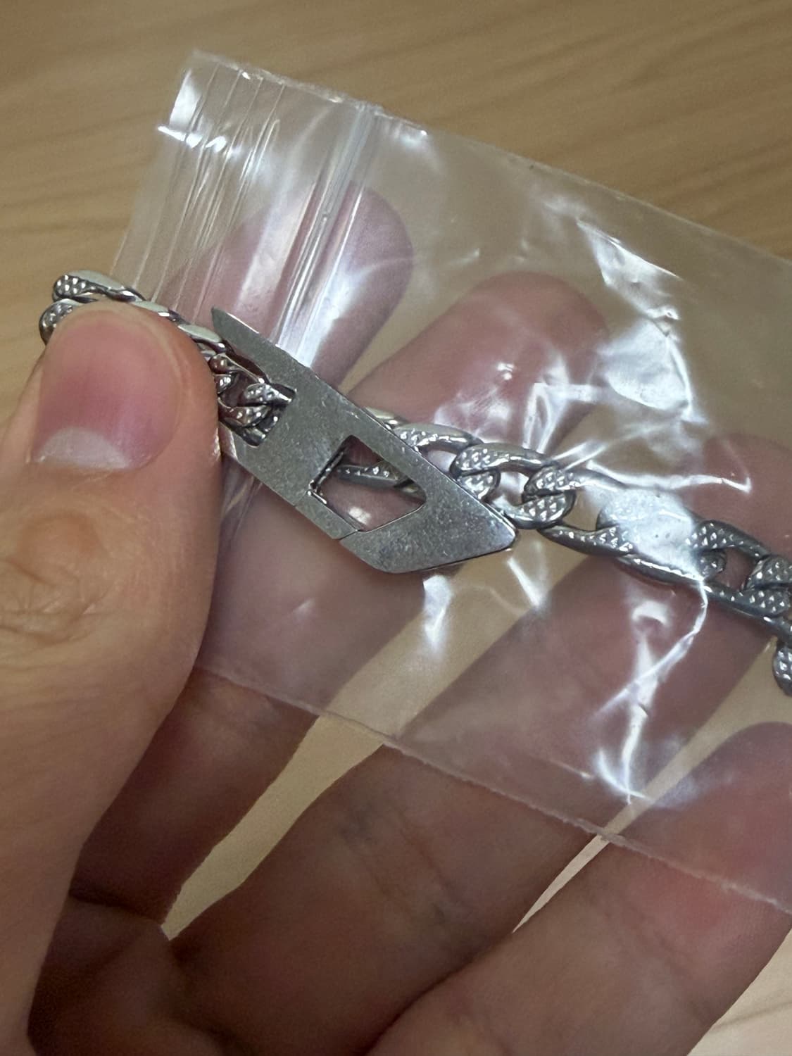 디젤 Dx1496 스테인리스 스틸 체인 브레이슬릿 팔찌 실버 상품이미지3