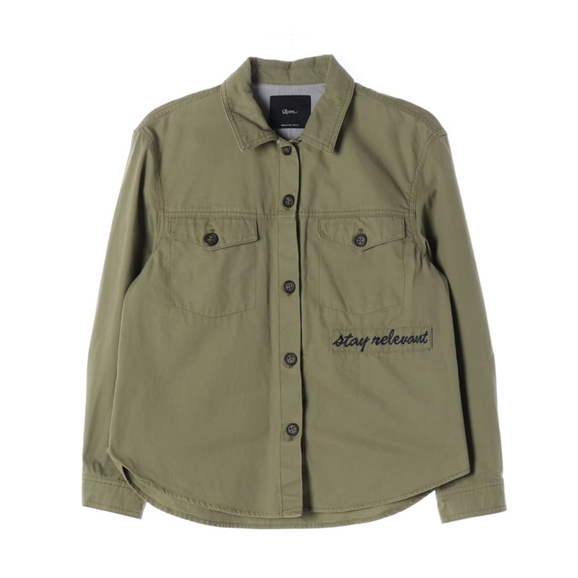 로엠 카키 코튼 워크웨어 셔츠 자켓 상품이미지1