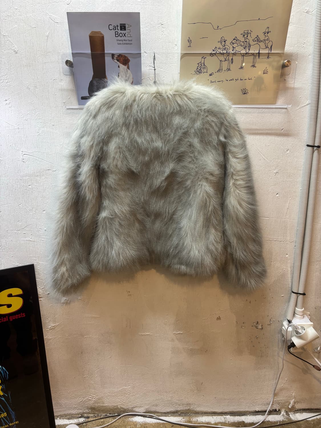 은빛 그레이 퍼 자켓 상품이미지6