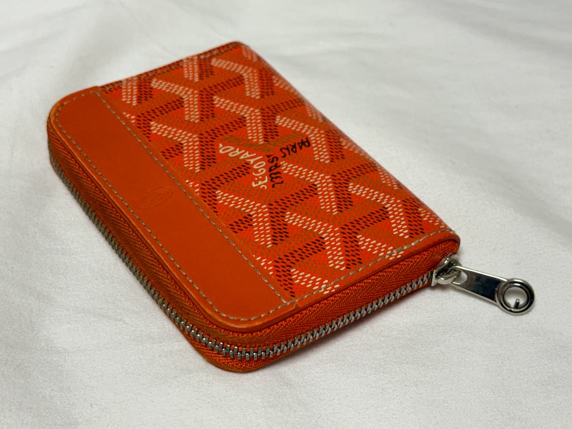 고야드 마티뇽 지퍼 카드지갑 미니 오렌지 판매합니다! 상품이미지4