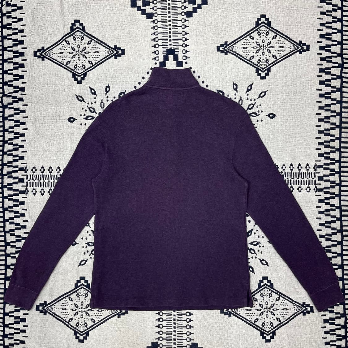 [S] 폴로 포니 로고 코튼 반집업 니트 상품이미지2