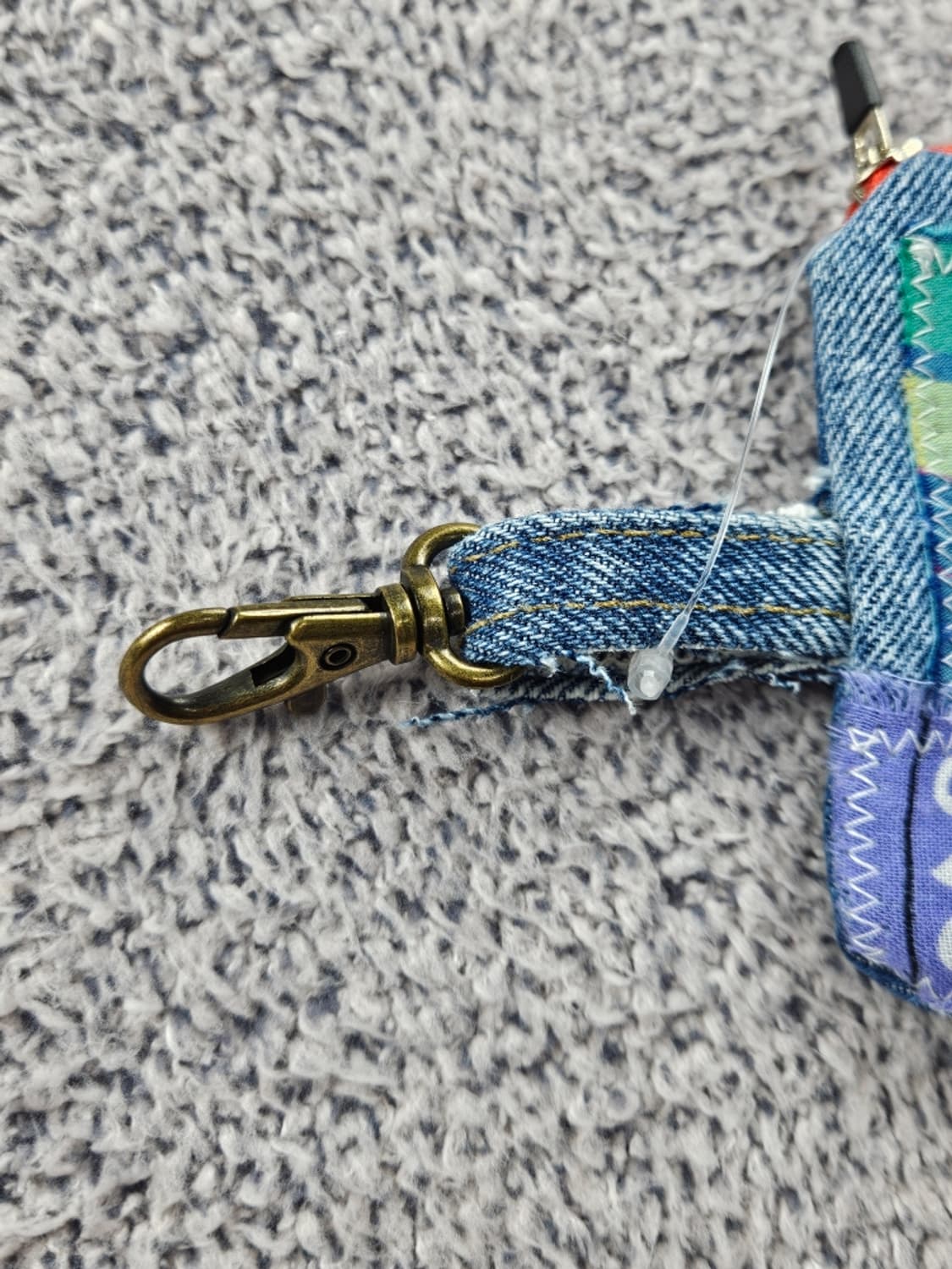 핸드메이드 리워크 커스텀 패치드 키링 월렛 ( 13X10 )/ 10727 상품이미지3