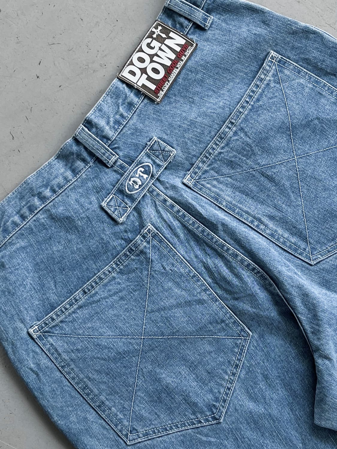 독타운 올드스쿨 빅사이즈 라이트 데님 팬츠 상품이미지7