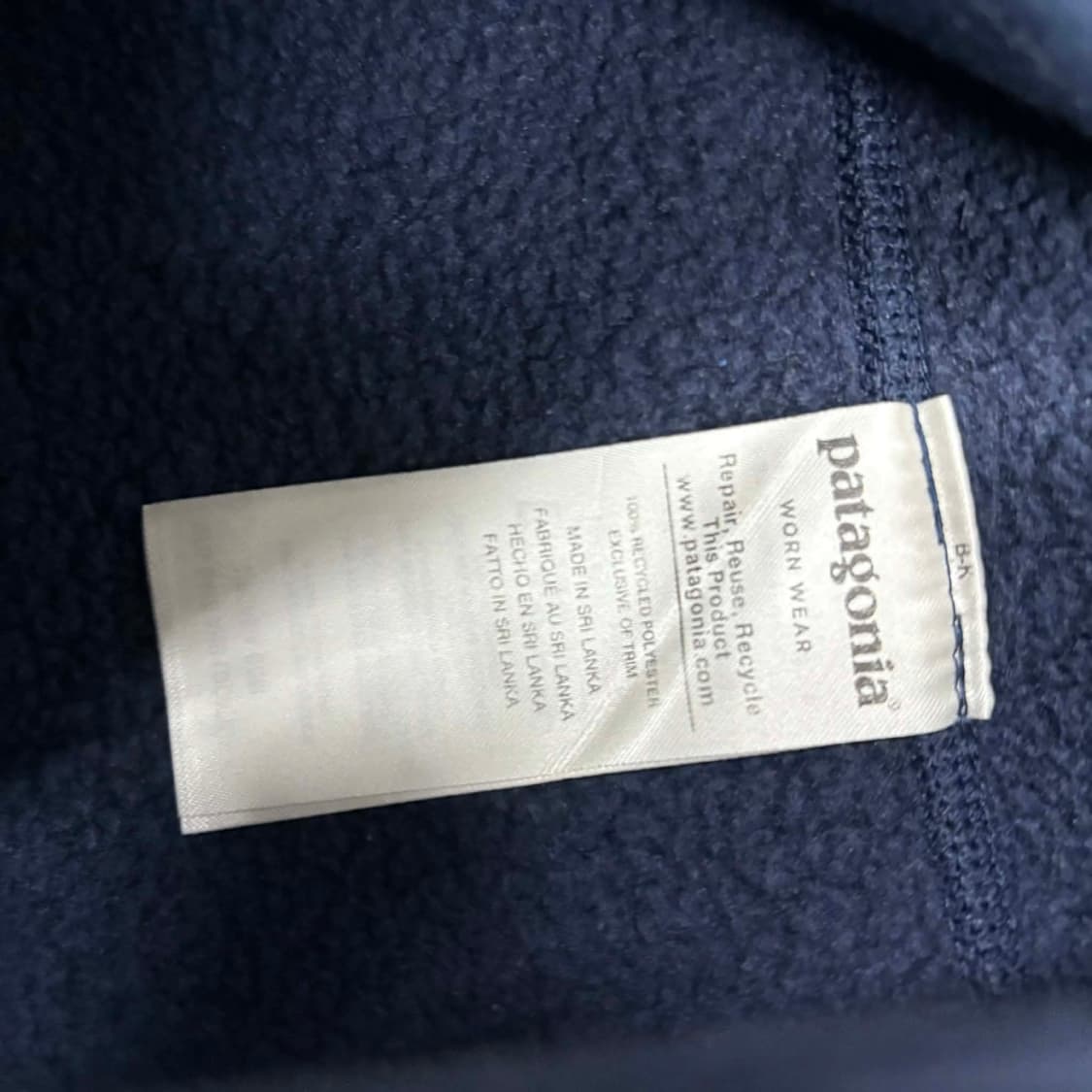 파타고니아 네이비 베터 플리스 걸즈 집업 후리스 희귀져지(XS) 상품이미지6