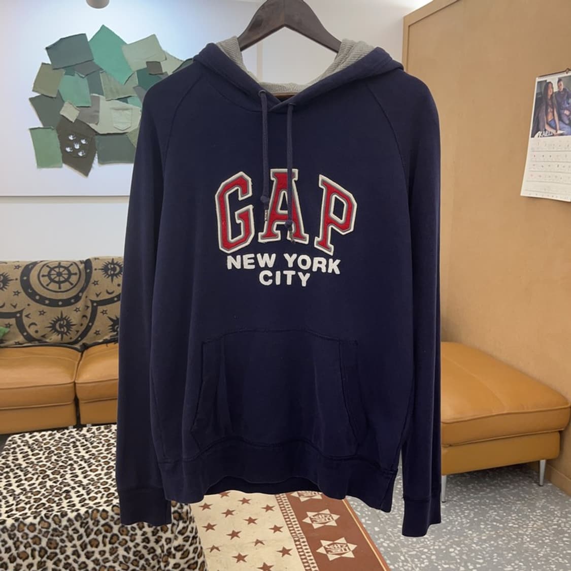 갭 올드스쿨 레트로 빈티지 빅로고 후드티 M C09345 상품이미지3