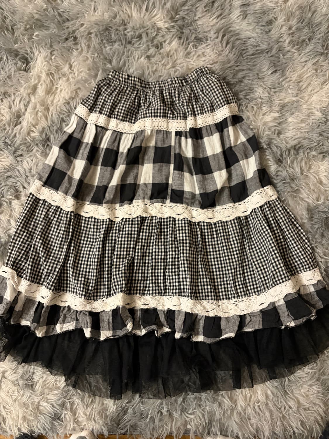 Japanese vintage 모리걸st 미디 스커트  상품이미지1