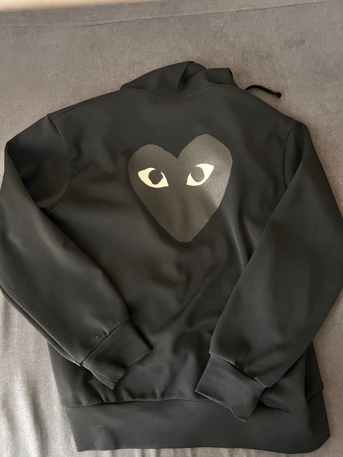 꼼데가르송 후드집업 블랙로고 xl 상품이미지1