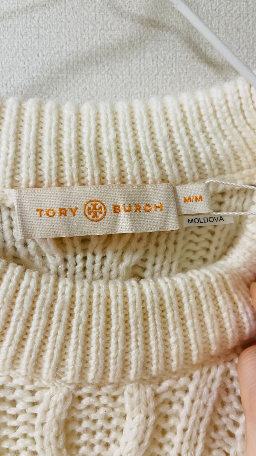 택달린 새상품) 토리 버치 발레로 피셔맨 프린지 스웨터 정가 60만원대 상품이미지4