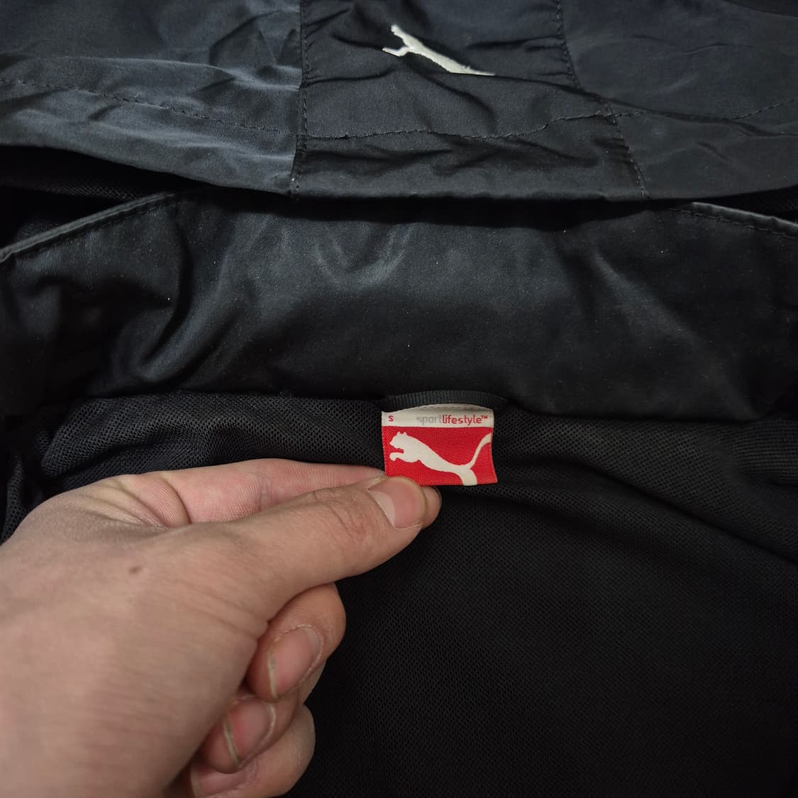 푸마 리핑캣 로고 후드 바람막이 자켓 S(90) 상품이미지5