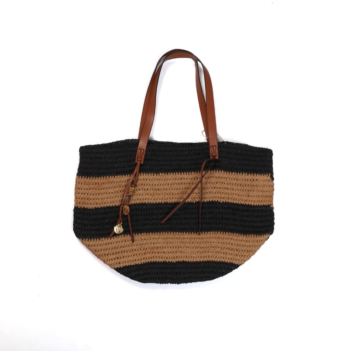 Lauren Ralph Lauren Stripe Straw Tote Ba 상품이미지1