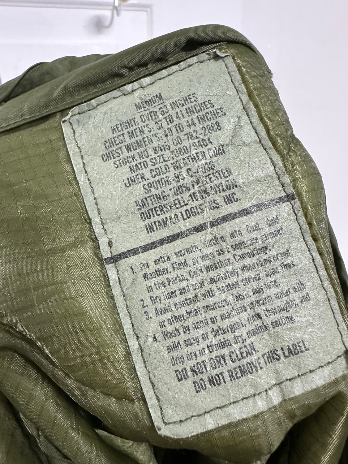 미군 M65 내피 상품이미지3