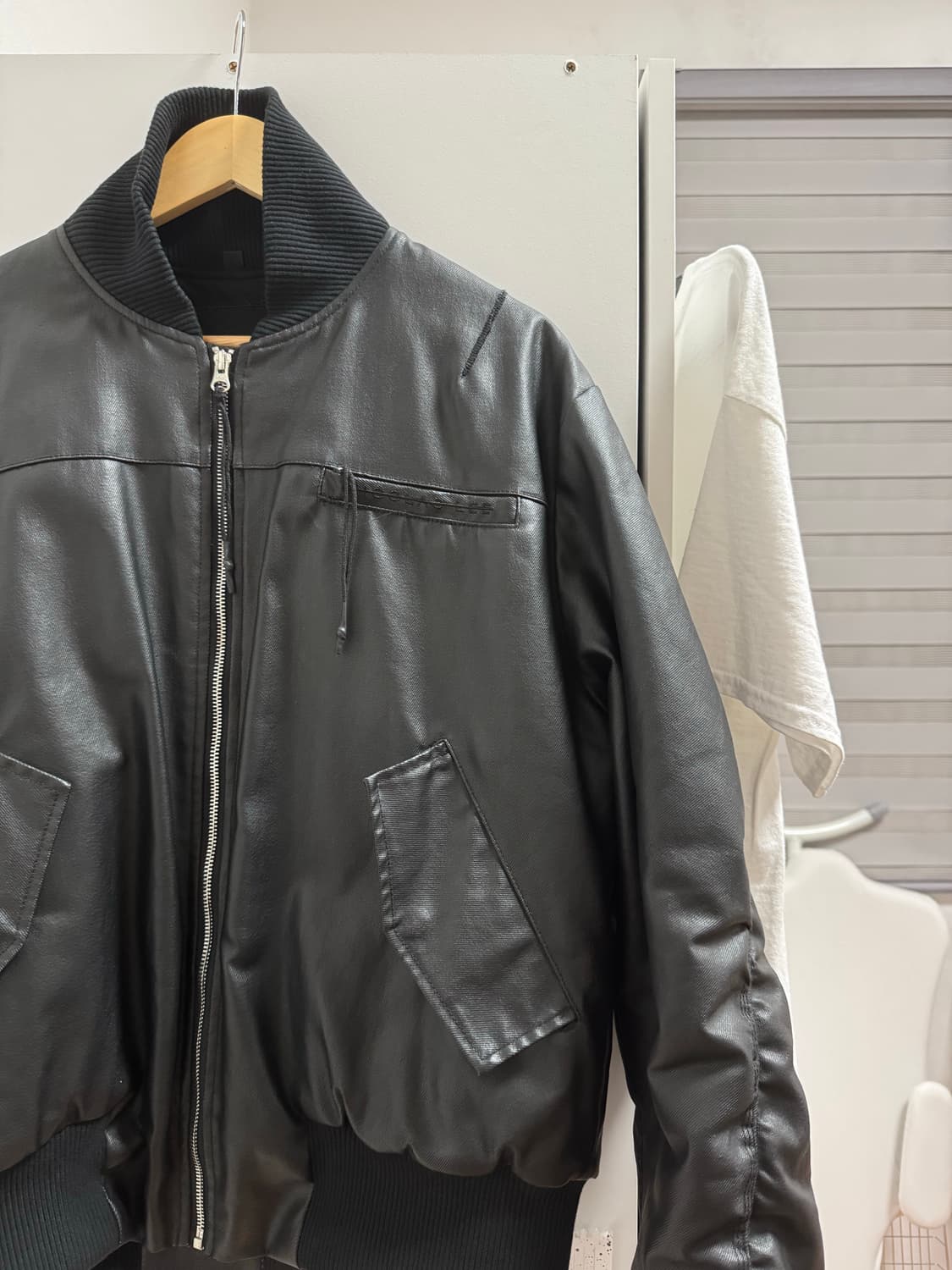 Nicolas Lee wax bomber [L-XL] 상품이미지5