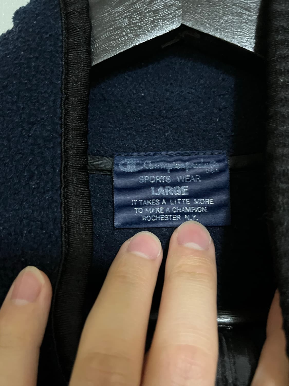 챔피온 후리스 네이비 상품이미지4