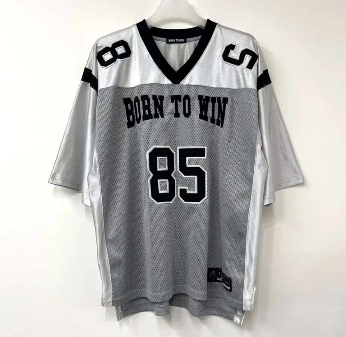 본투윈 실버 럭비 저지 반팔 티셔츠 2 상품이미지1