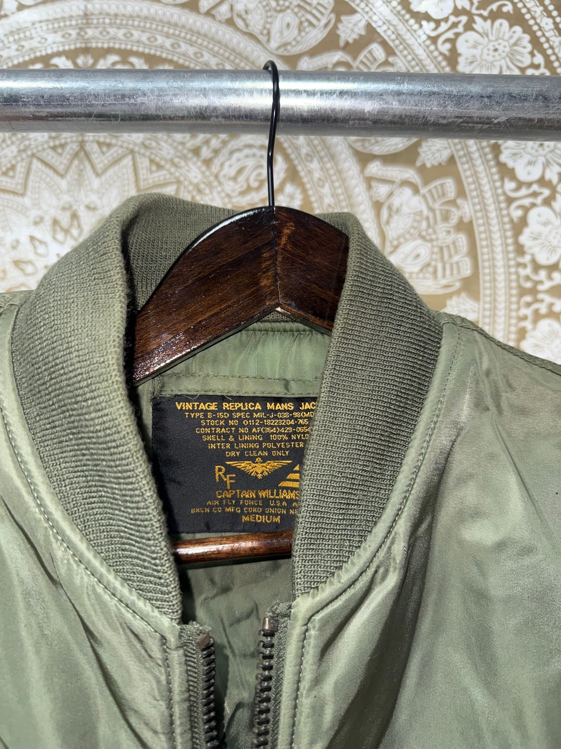RF 캡틴윌리엄스 MA-1 마원 항공점퍼  상품이미지5
