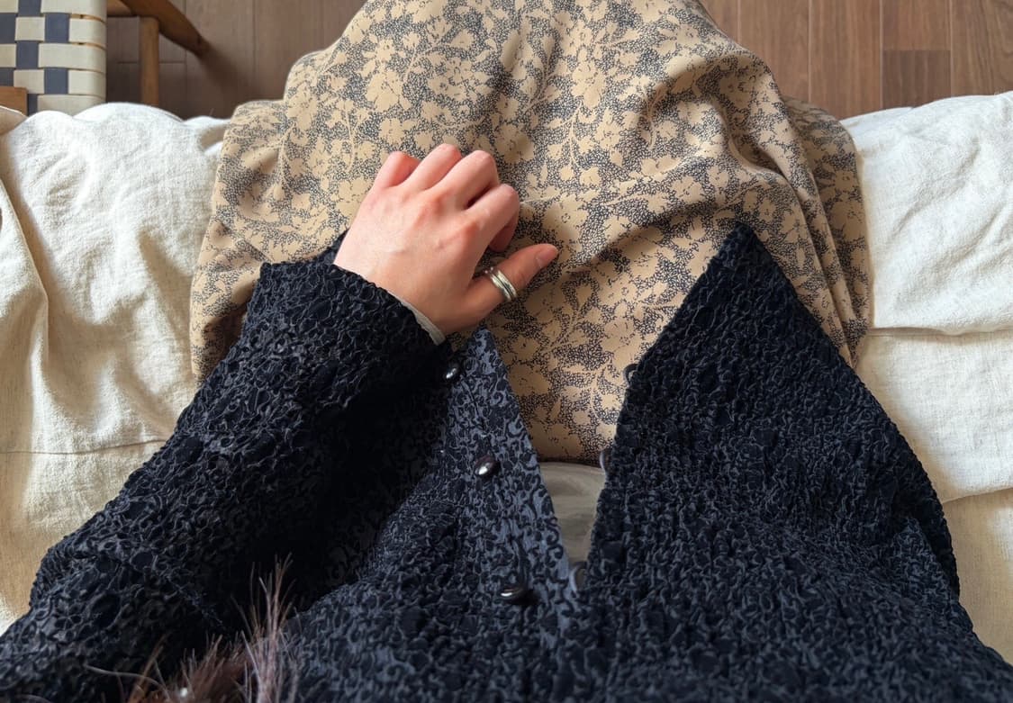 velour wrinkle blouse 상품이미지4