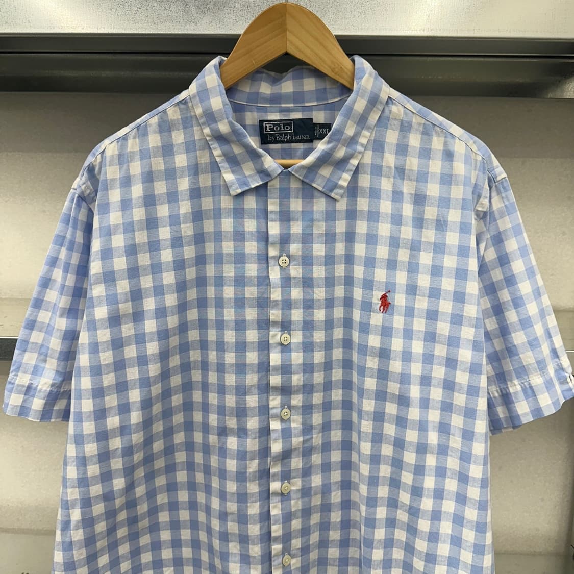 (2XL)폴로 체크 반팔셔츠-M430 상품이미지2