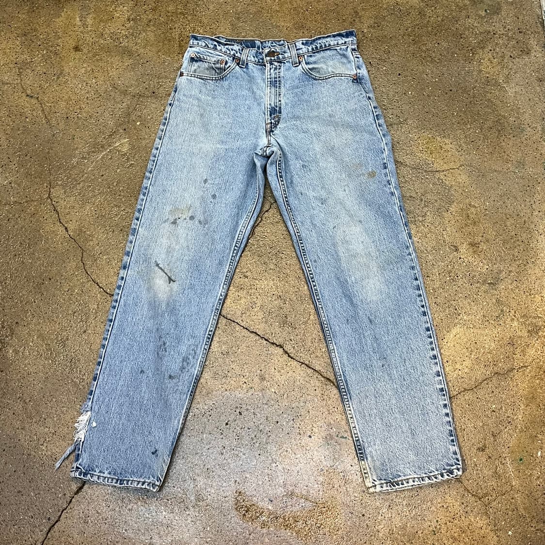 미국 빈티지 리바이스 550 연청바지 워싱 데님 팬츠 상품이미지1