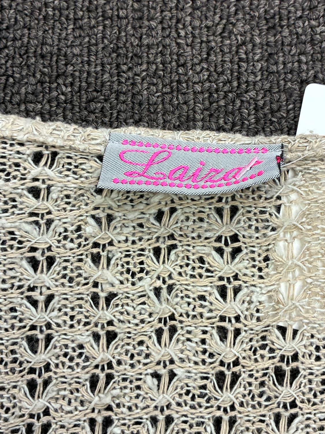 F)Japanese vintage 여성 펀칭 니트 가디건 상품이미지5