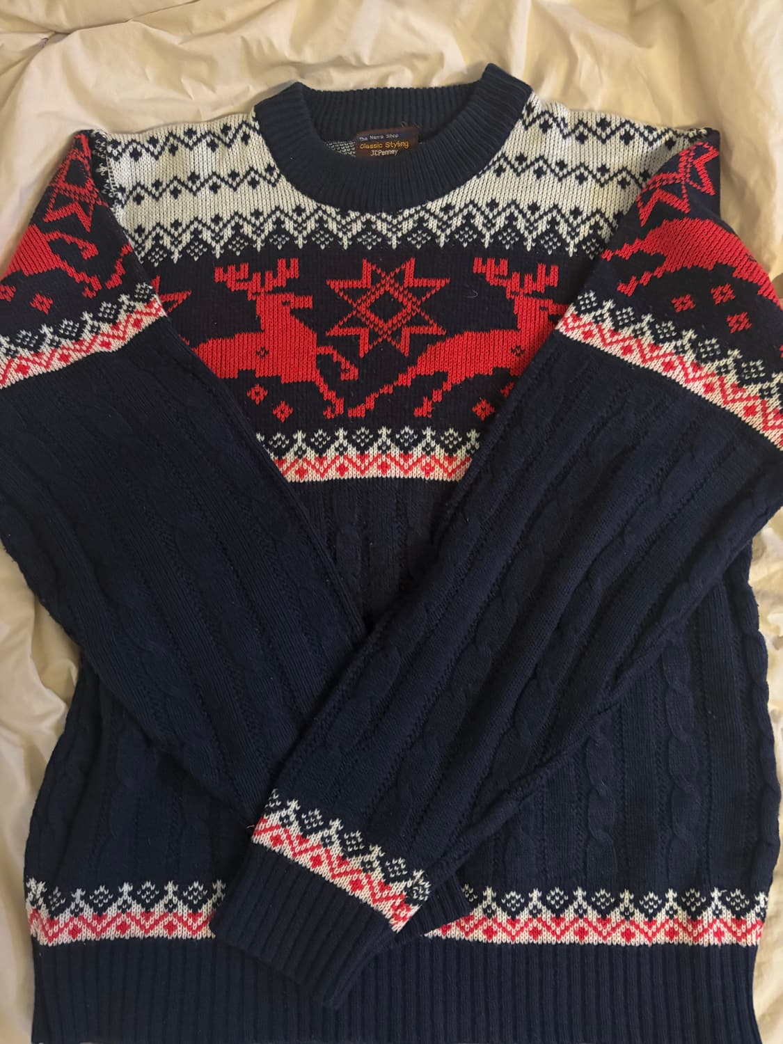 7~80s JC PENNEY 노르딕 패턴 니트 상품이미지1