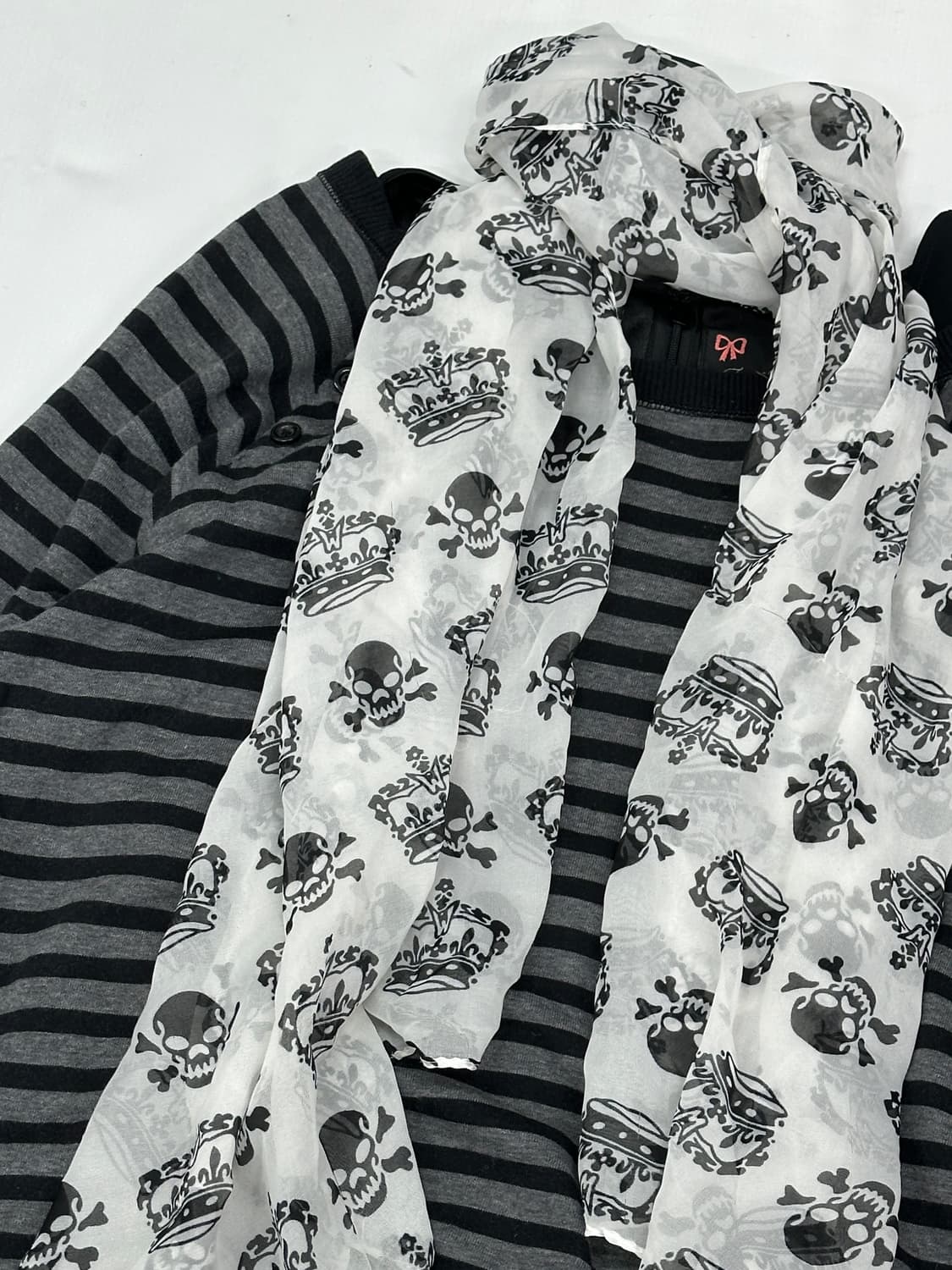 🖤나나깔 레이어드 코디세트🖤 펑크 지뢰계 고스로리 공겜여주 머플러 상품이미지3