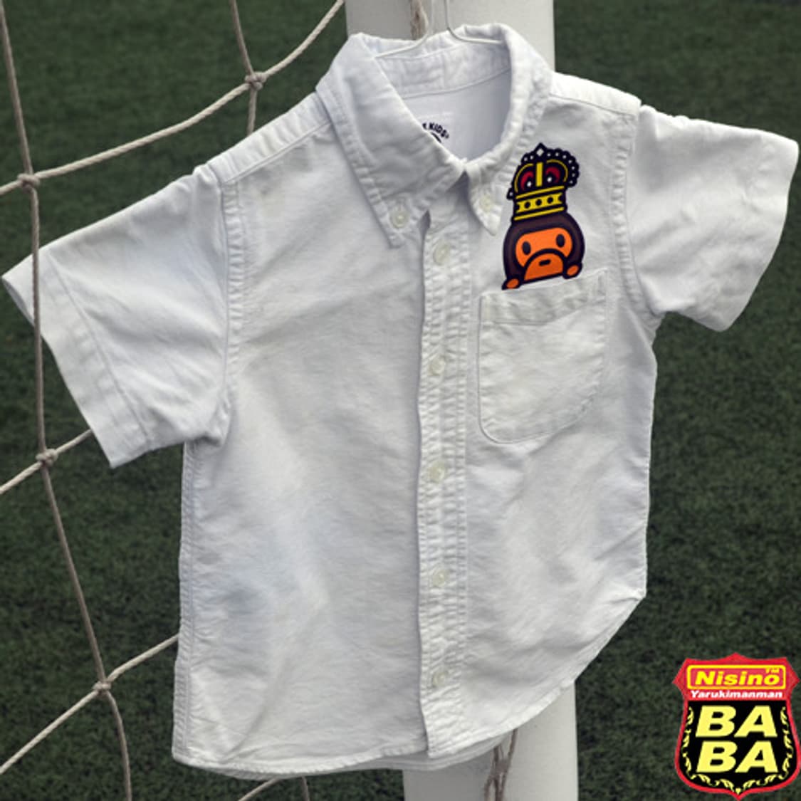 BAPE KIDS MILO 옥스퍼드 1/2셔츠 상품이미지2