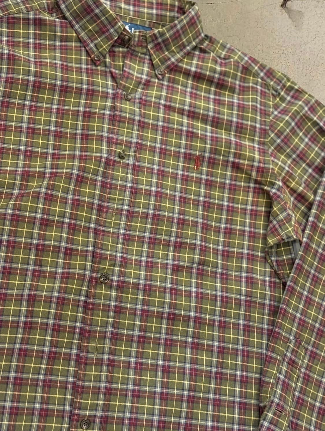 폴로 체크 남방 상품이미지2