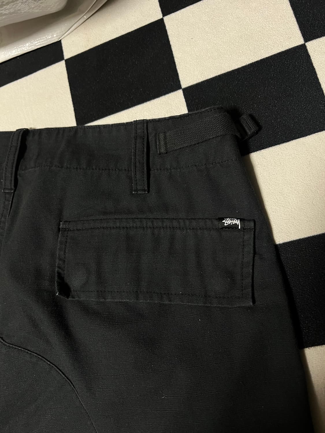 [30] 스투시 립스탑 서플러스 카고 팬츠 블랙 상품이미지4