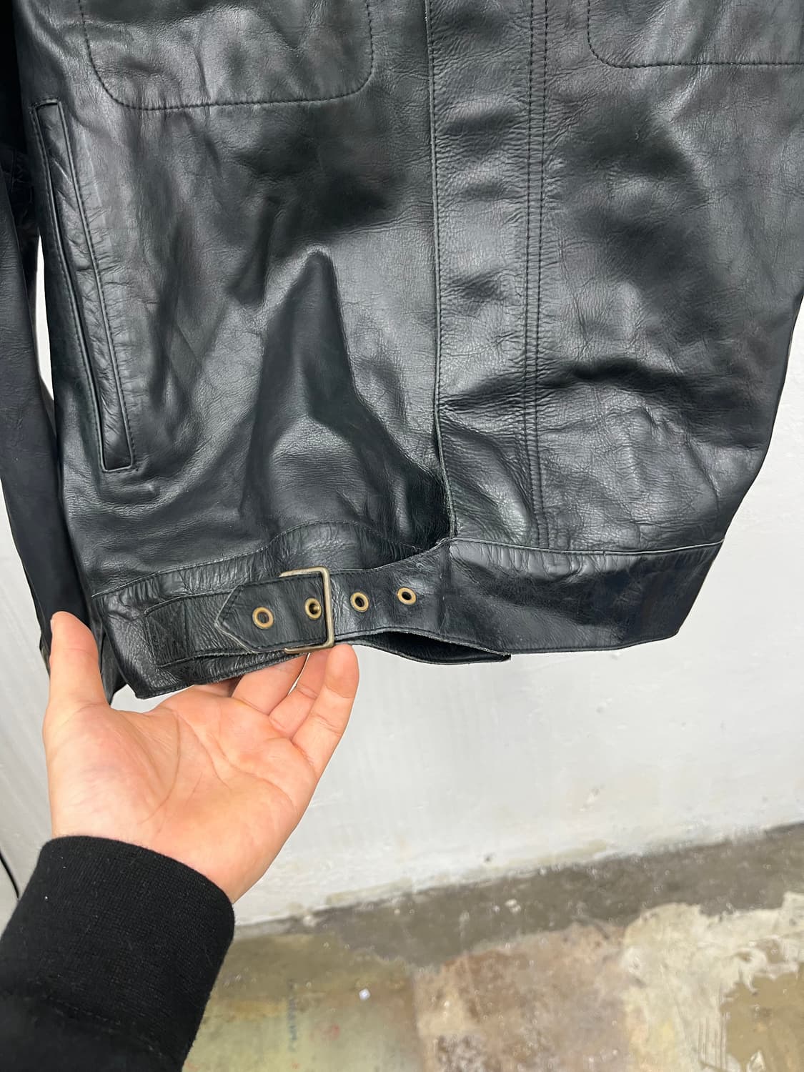 L) DKNY COW LEATHER BIKER JACKET 상품이미지3