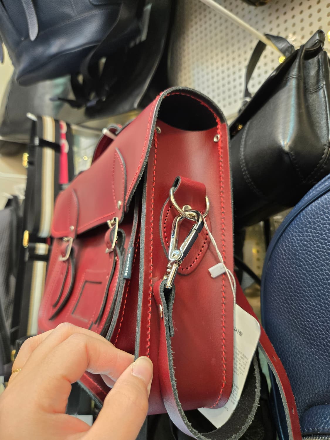 Zatchels 자첼 가방 버건디 사첼백 상품이미지3