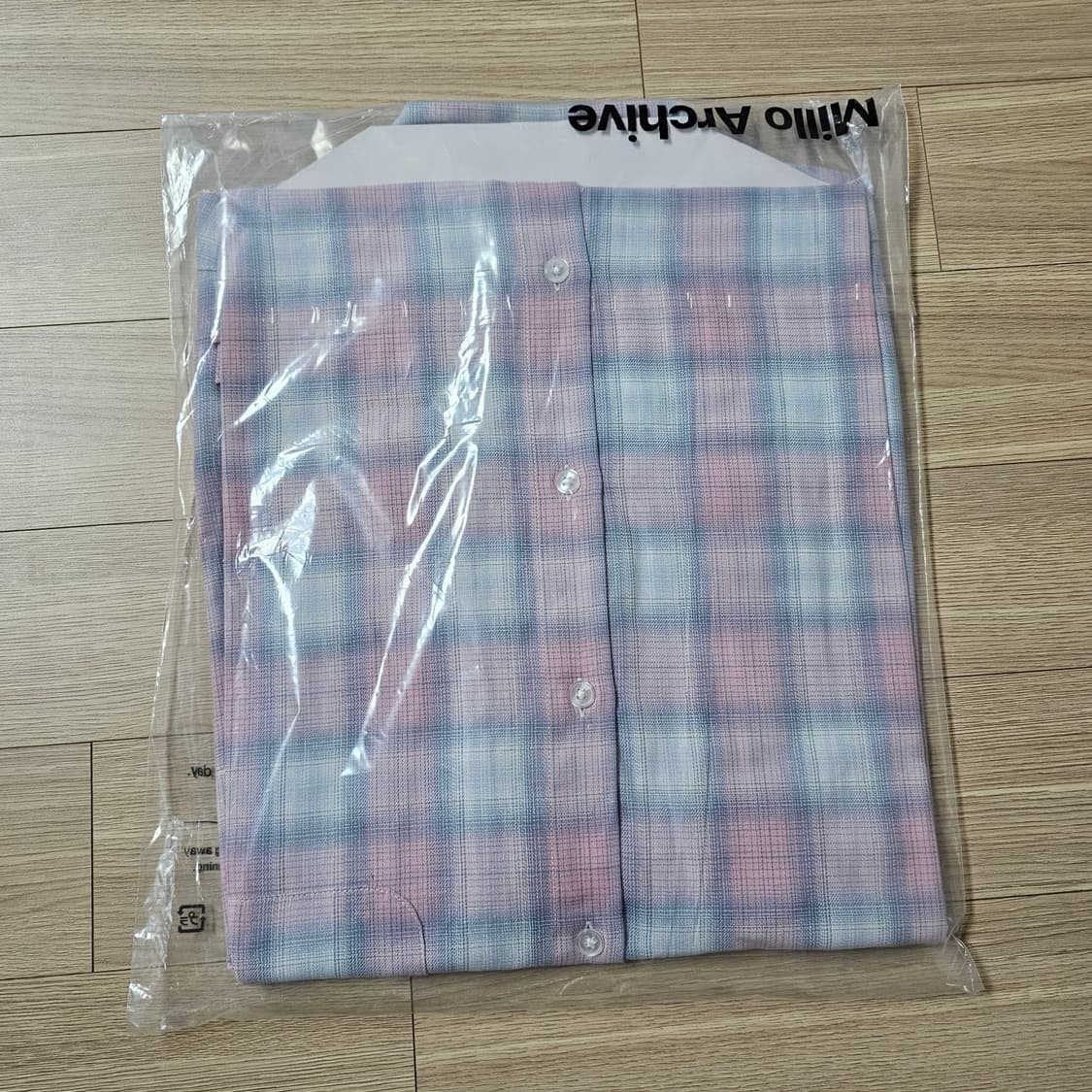 XL 미개봉) 밀로아카이브 멀티플 레이어 셔츠 파스텔 핑크 105 110 상품이미지3