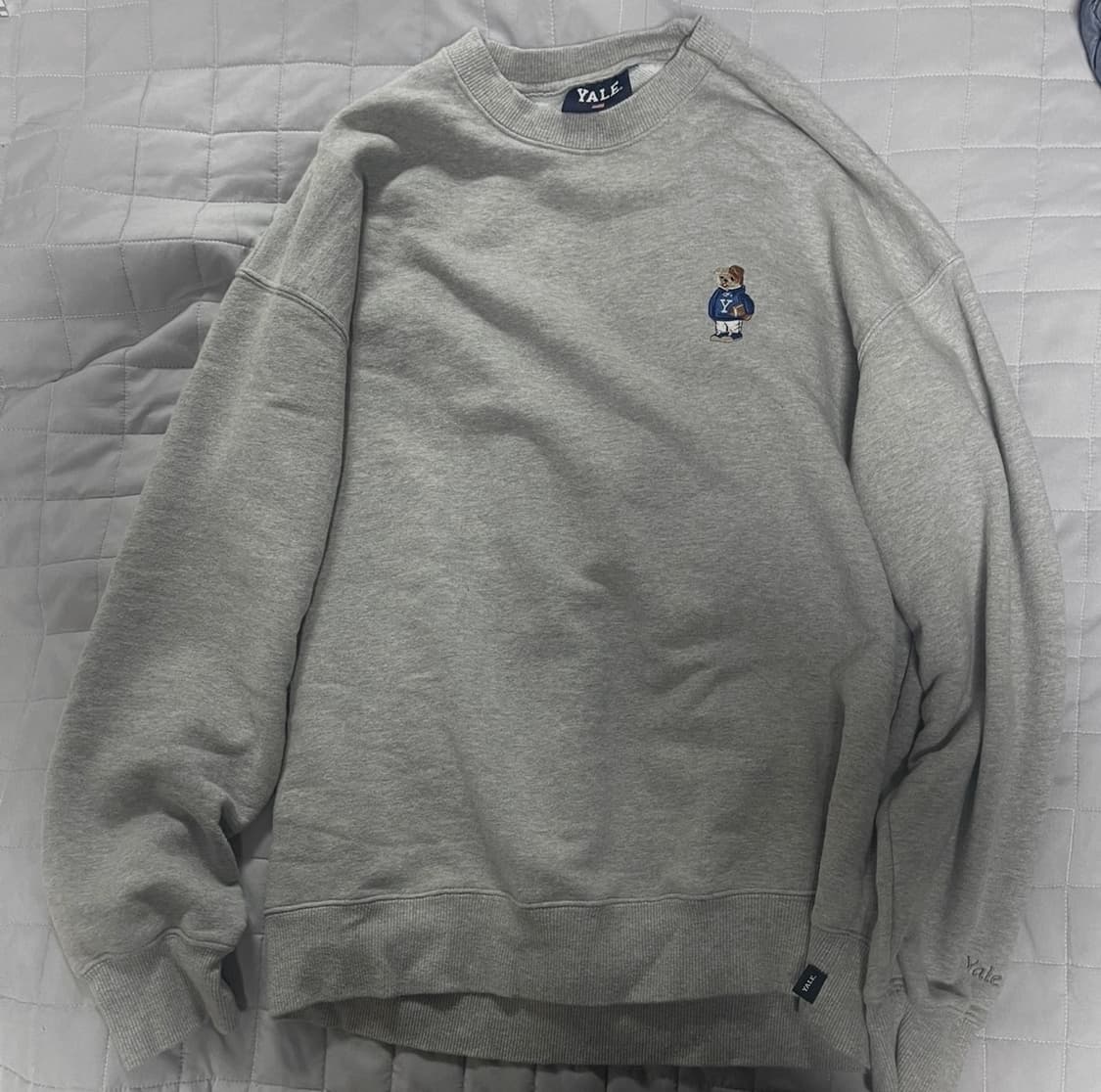 Yale 불독 자수 포인트 맨투맨 상품이미지4