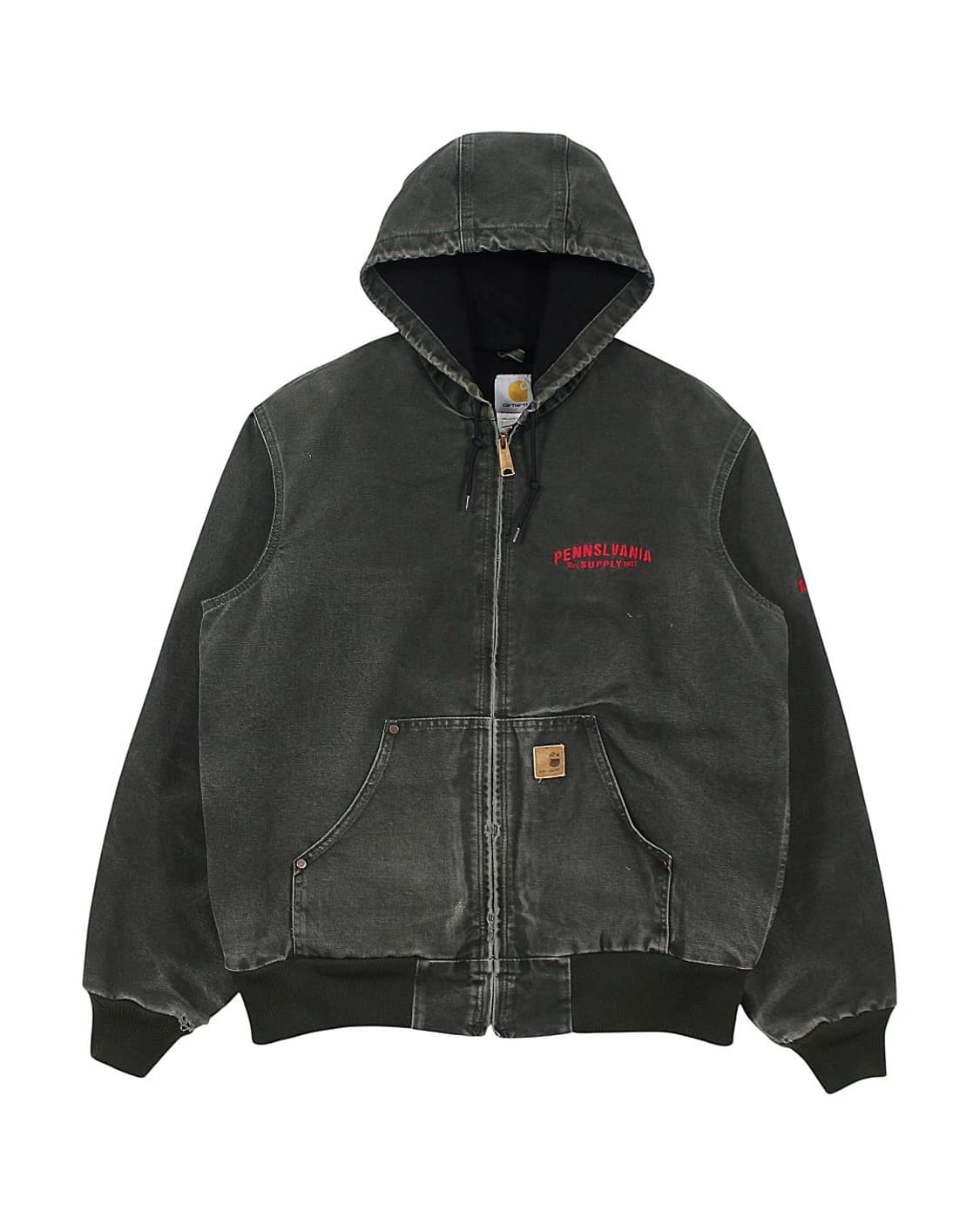 2010 칼하트 J25 MOS 덕 액티브 자켓 모스 그린 써멀 안감 상품이미지1