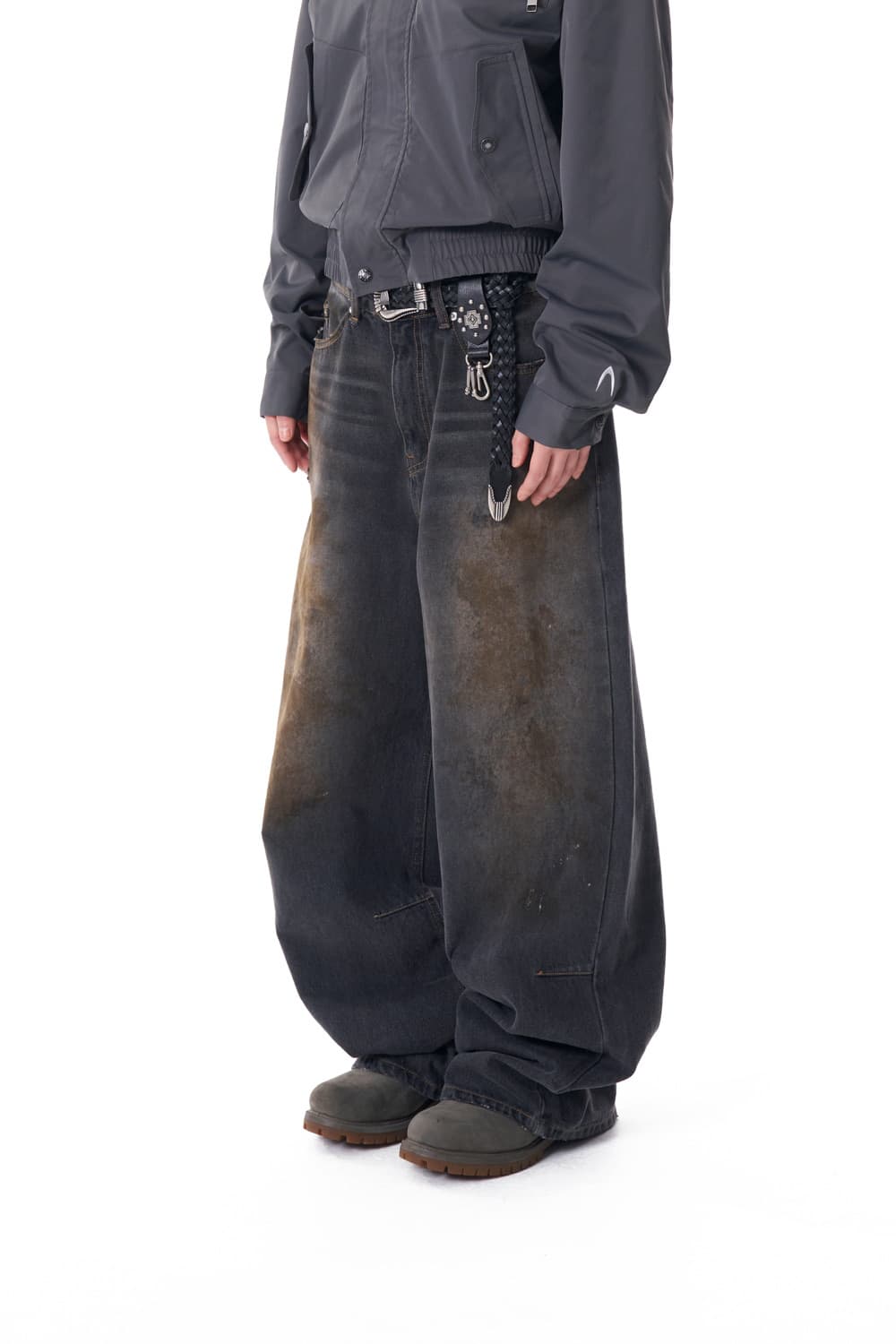 아캄 더티 워시드 데님 팬츠 1size 상품이미지1