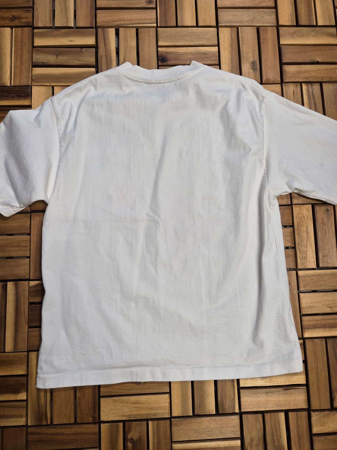 Auralee 오라리 스탠드업 반팔 티셔츠 화이트 상품이미지5