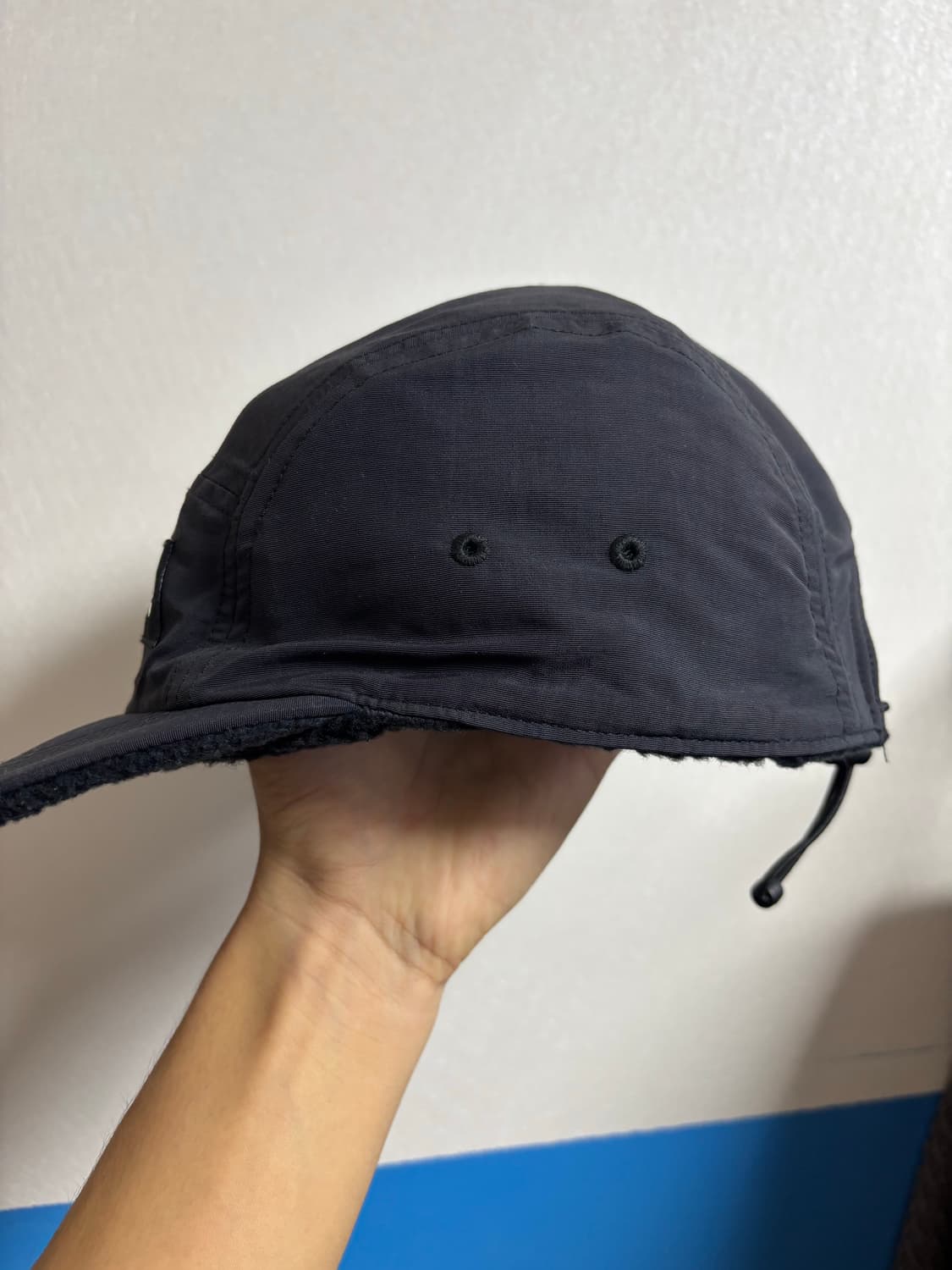 슈프림 폴라텍 셔링 리버시블 캠프캡 블랙 - 23FW 상품이미지6