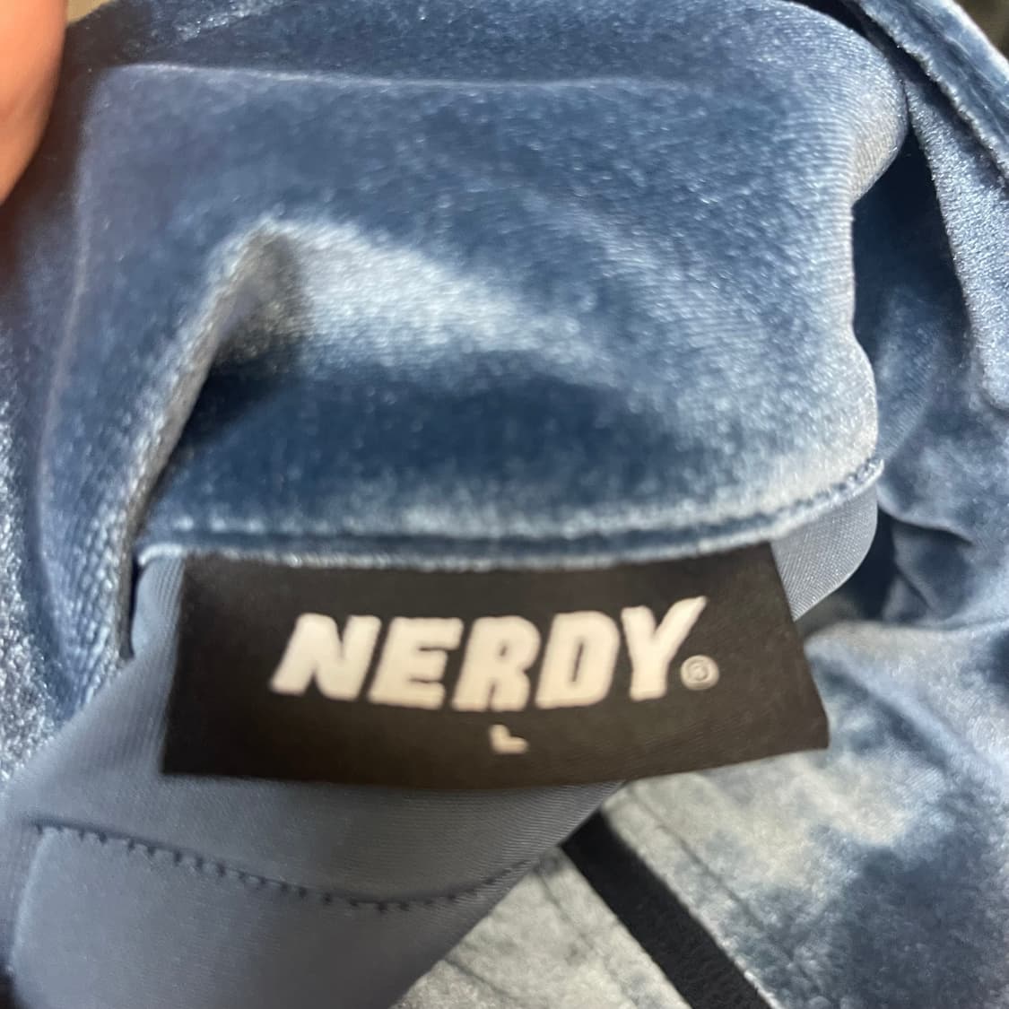 널디 빈티지 옐로우 사이드라인 네이비벨벳져지 L 상품이미지3