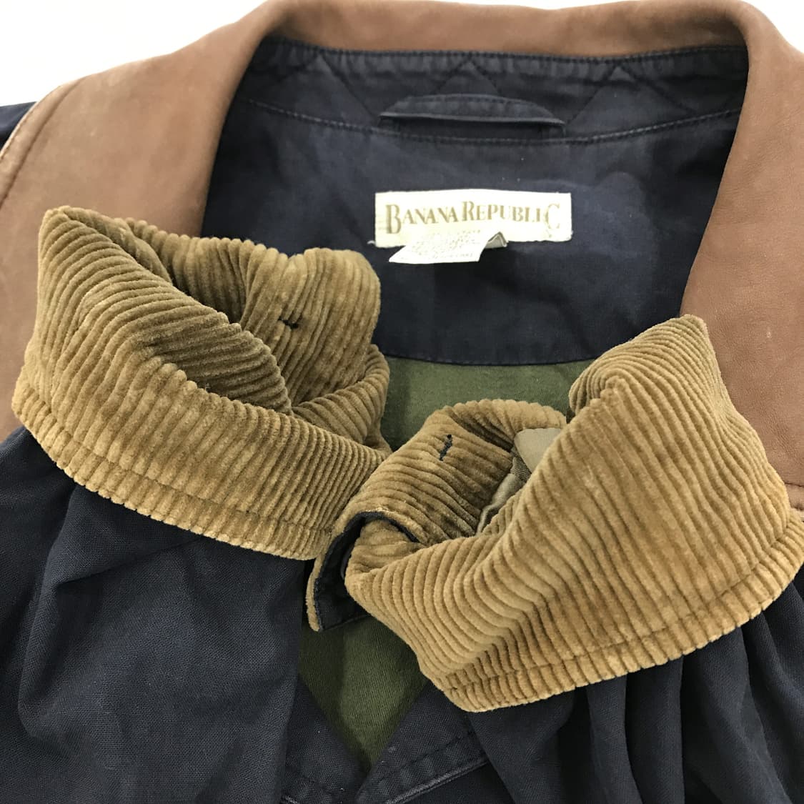 바나나리퍼블릭 90s 카라레더 워크자켓 [L] 상품이미지5