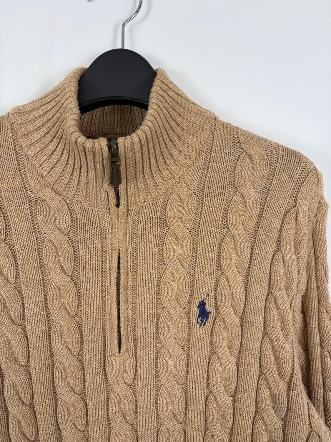 a145) 폴로랄프로렌 포니 케이블 반집업 니트 상품이미지3