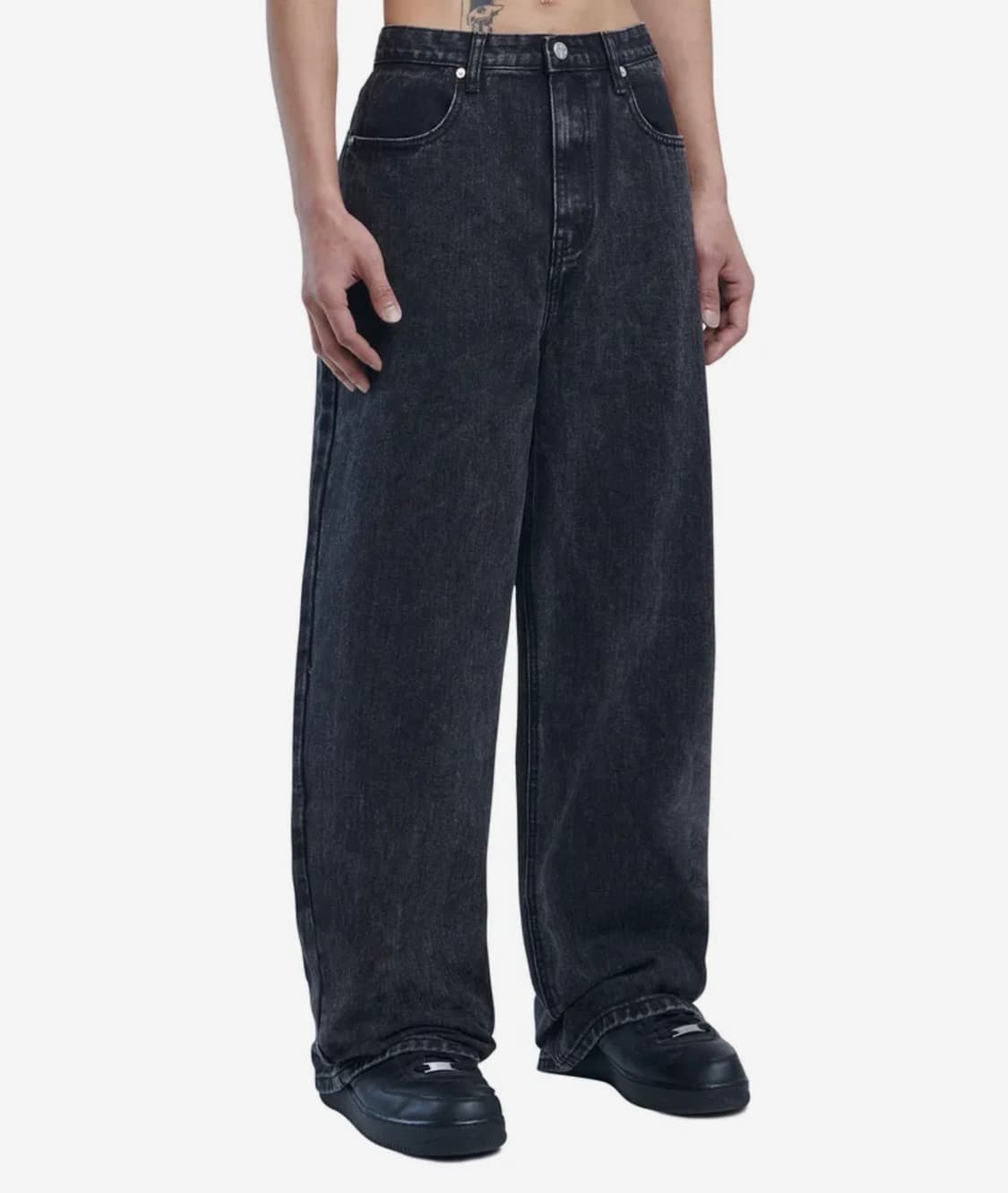 (NOMANUAL) 노매뉴얼 세미 와이드 데님 팬츠 (L,34) 상품이미지1